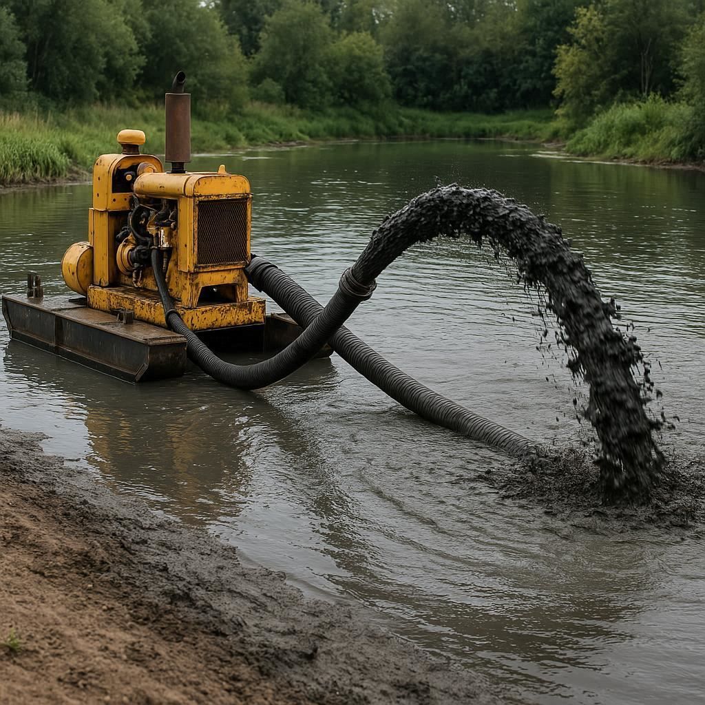 Очистка прудов и водоемов от ила в Сочи